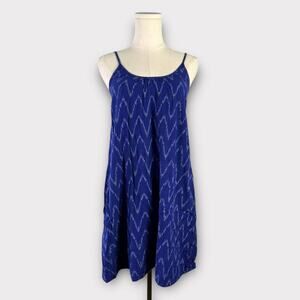 Madewell Backyard Sundress in Chevron Ikat XXS